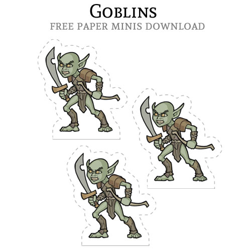 Paper Minis Goblins