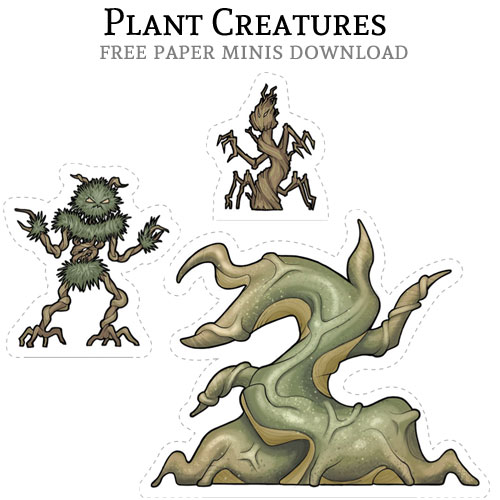 Paper Mini Plant Creatures