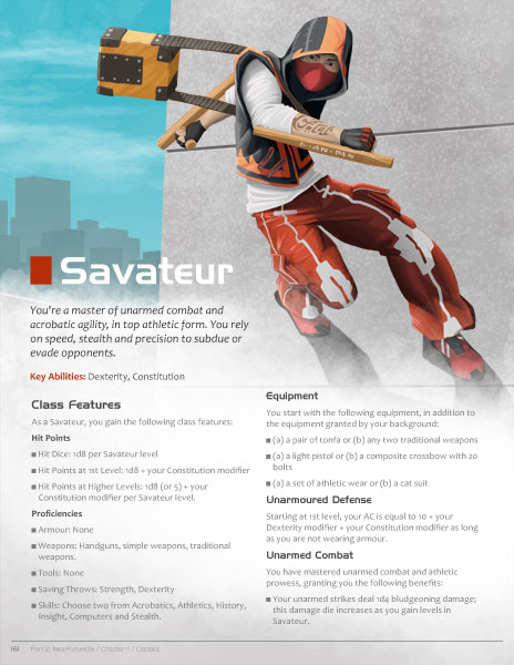 'Savateur - Free Runner Class Layout' by Joe Nittoly