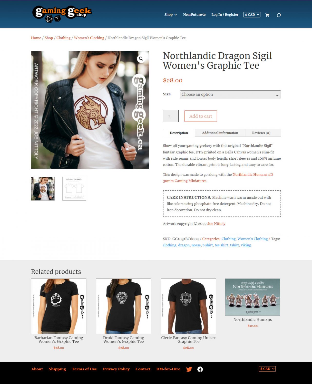 Gaming Geek Shop Online Store site Design Joe Nittoly