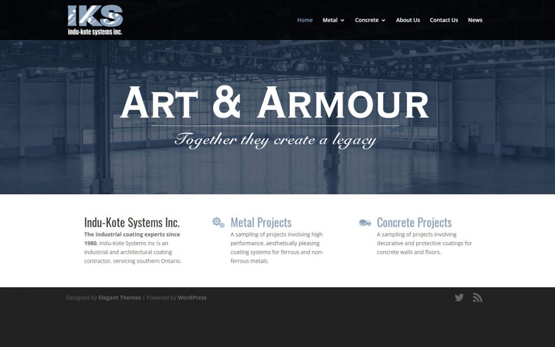 Industrial Coating & Painting Specialist Website Design