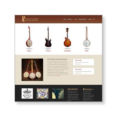 Luthier and Musician Website Design