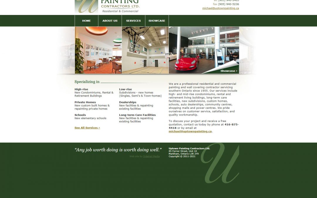 Residential & Commercial Painting Contractor Website Design