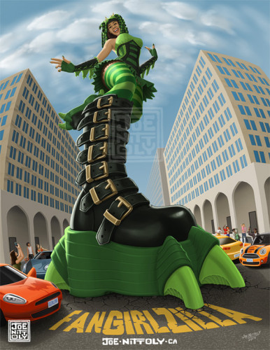 'Fangirl-zilla Redux' by Joe Nittoly