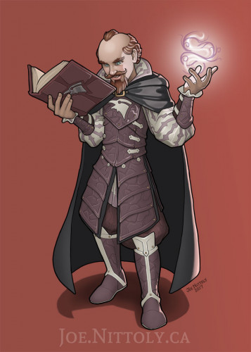 'Human Warlock of the Raven Queen' by Joe Nittoly