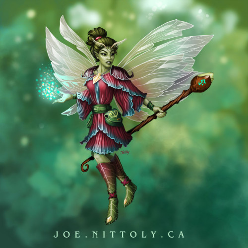Fantasy illustration of a faery.